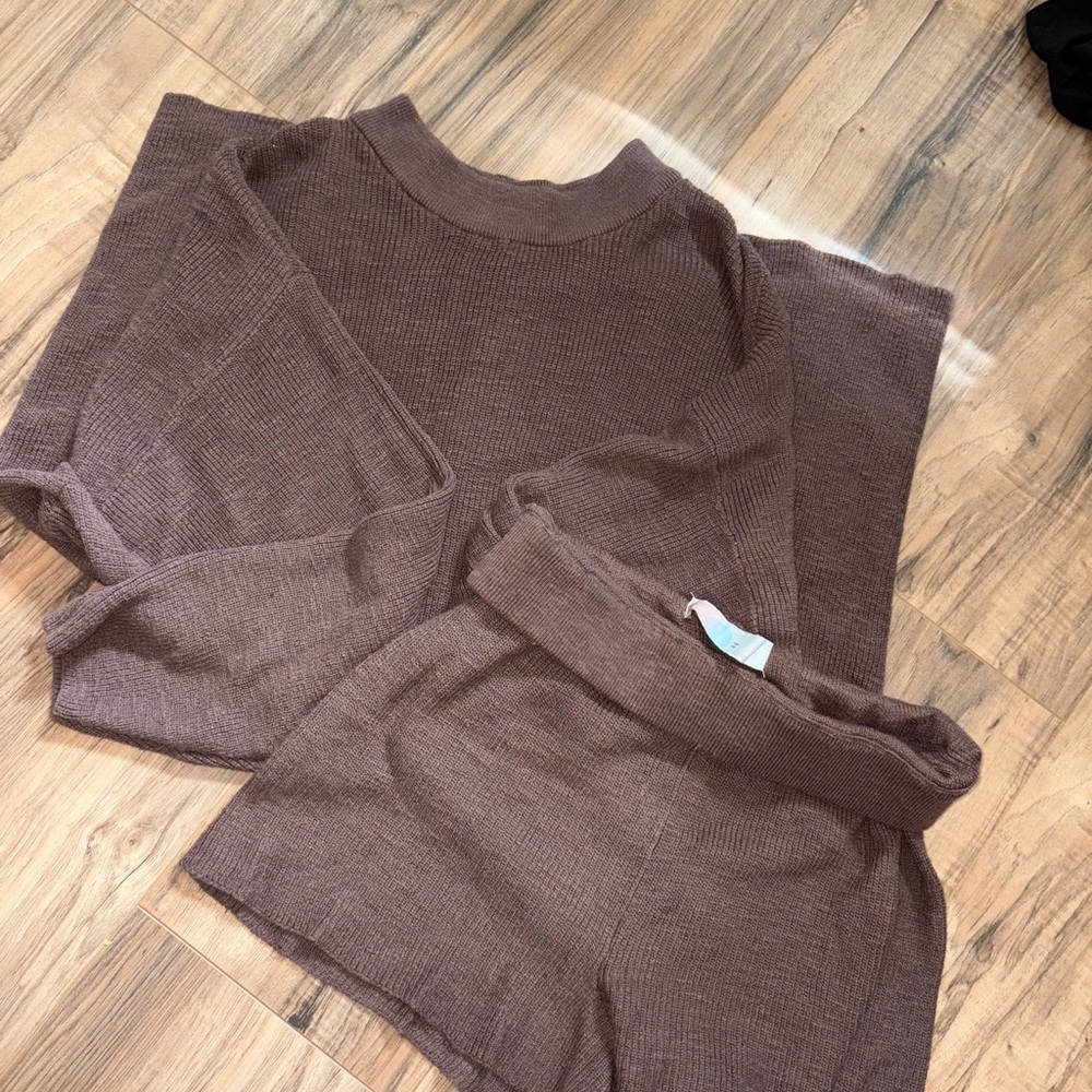 Free People Malibu Knit Sweater Set